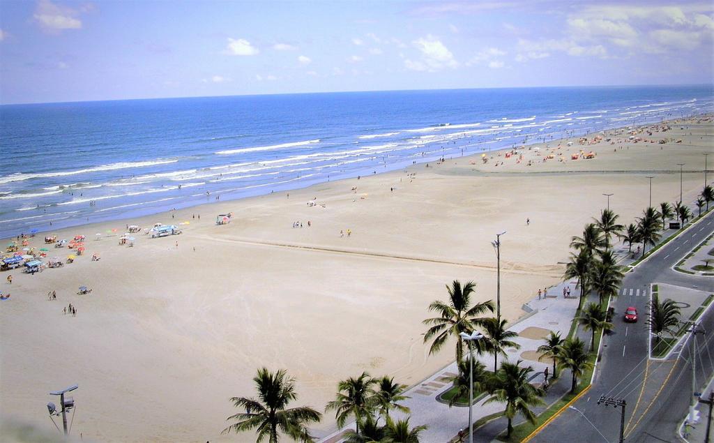 大普拉亚Apartamento Frente Ao Mar Em Praia Grande公寓 外观 照片