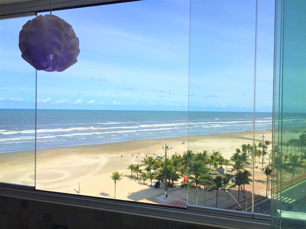 大普拉亚Apartamento Frente Ao Mar Em Praia Grande公寓 外观 照片